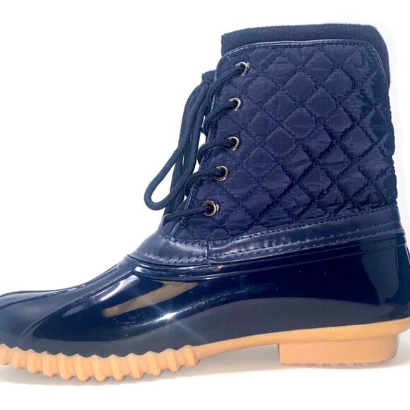 Sporto Destiny Women's Duck Winter Waterproof Boot Navy Size 7 - Picture 3 of 9